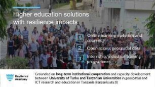 Resilience Academy as a sustainability solution for urban resilience skills development in n Tanzania