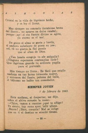 Siempre joven : 7 de febrero de 1862.