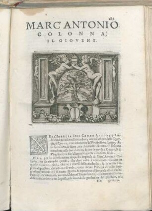 Marc' Antonio Colonna, Il Giovene