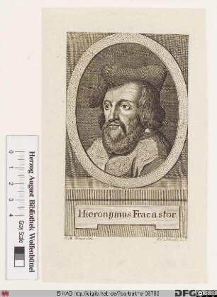 Bildnis Girolamo Fracastoro (lat. Hieronymus Fracastorius)