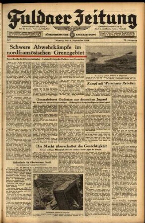 Ausgabe vom Montag, den 04. September 1944.