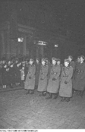 80. Geburtstag von Wilhelm Pieck, Veranstaltung des Rat des Bezirkes, Kundgebung anlässlich des Geburtstages, 3. Januar 1956