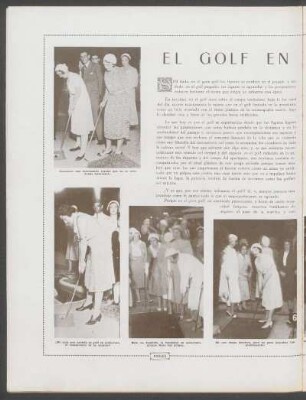 El golf en miniatura