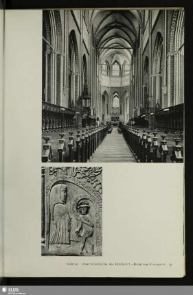 Doberan. Zisterzienserkirche, Detail vom Chorgestühl