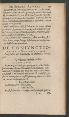 De Coniunctione, Sexta Dictionum Specie.