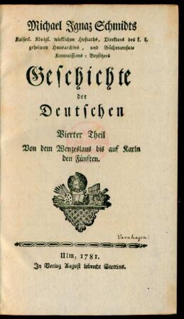 Theil 4: Von dem Wenzeslaus bis auf Karln den Fünften