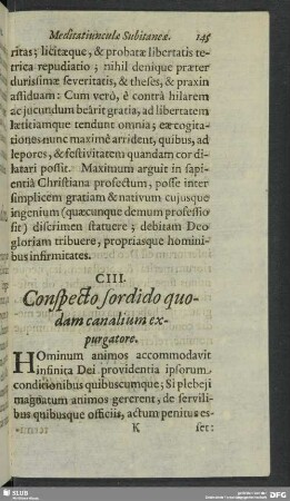 CIII. Conspecto sordido quodam canalium expurgatore