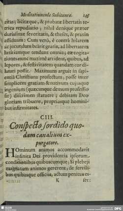 CIII. Conspecto sordido quodam canalium expurgatore