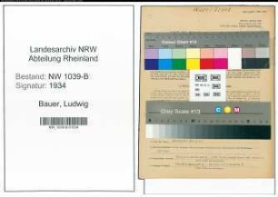 Entnazifizierung Ludwig Bauer , geb. 25.01.1912 (Schauspieler)