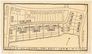 Teilbebauungsplan der Stadterweiterung Goslar Am Köppelsbleek: Variante 2: Lageplan 1:1000