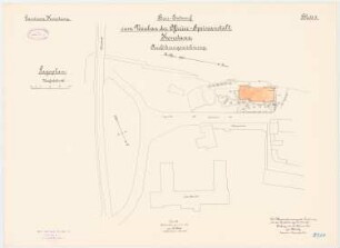 Garnison, Offiziers-Speiseanstalt, Konstanz: Lageplan 1:500