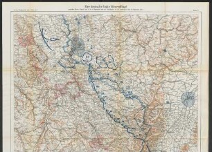 Karte 7. Der deutsche linke Heeresflügel gegenüber Nancy-Epinal vom 5. bis 9. September und sein Zurückgehen an die Landesgrenze bis 15. September 1914.