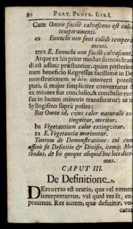 Caput III. De Definitione.