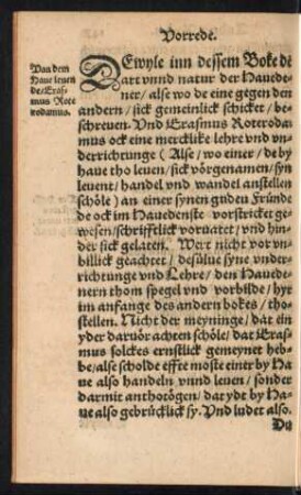 Van dem Have levende/ Erasmus Roterodamus.