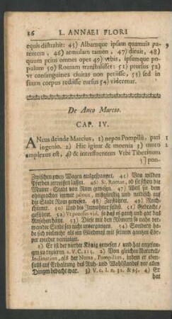 De Anco Marcio. Cap. IV