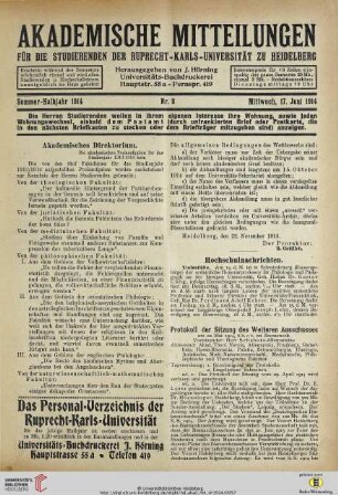 Nr. 8 (17. Juni 1914)