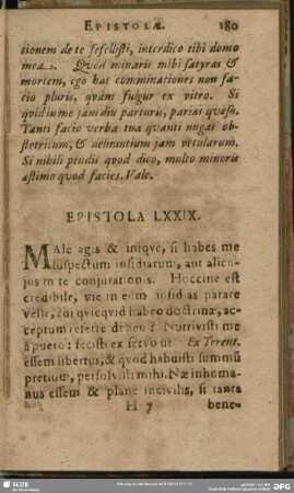 Epistola LXXIX.