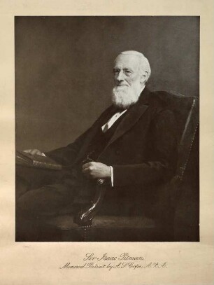 Porträt Isaac Pitman : Foto-/Bildersammlung Stenografische Sammlung. Porträt Isaac Pitman. Öl (um 1890). Dresden: SLUB P a 0312