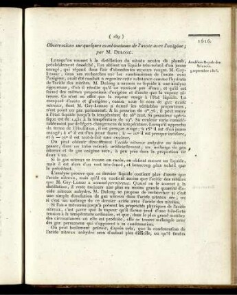 Observations sur quelques combinaisons de l´azole avec l´oxigène;