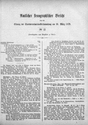 No. 12, 18. März 1879