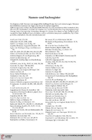 Namen- und Sachregister