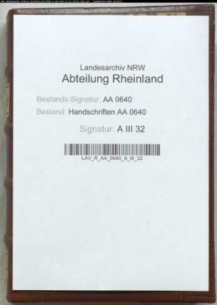 Kleve: Geschäftsregister Herzog Johanns III. von Jülich-Kleve (Bd. XXVI)