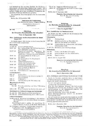 Mitteilung des Deutschen Zentralinstituts für Lehrmittel : 72/61 Vom 13. September 1961 ; [Mitteilungen]