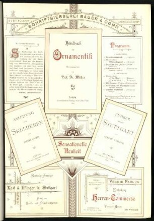 Schriftgiesserei Bauer & Comp., Stuttgart, Düsseldorf