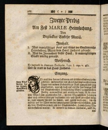 388-401, Zweyte Predig am Fest Mariae Heimsuchung