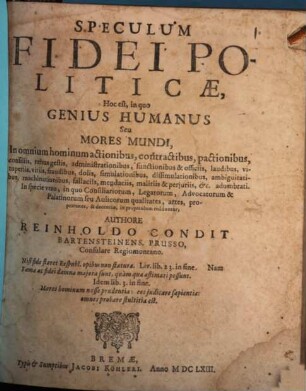 Speculum fidei politicae