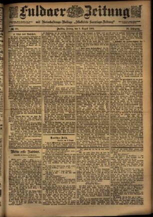 Ausgabe vom Freitag, den 09. August 1901.