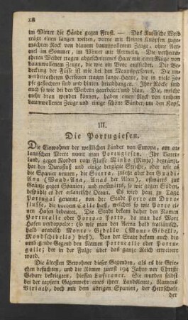 III. Die Portugiesen