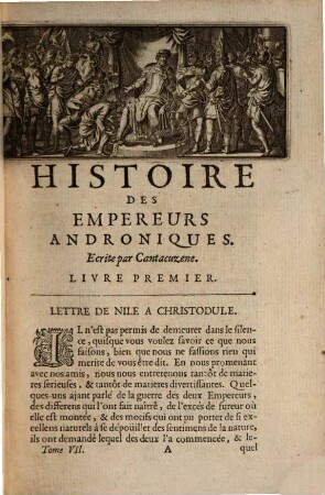 Histoire De Constantinople Depuis le règne De L'Ancien Justin jusqu'à la fin de l'Empire, 7,[1]