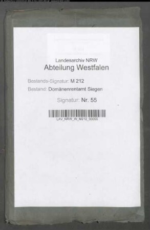 Einrichtung zweier Zivilgefängnisse im oberen Schloß zu Siegen