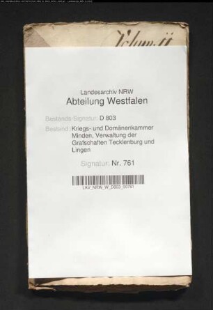 Das Wahlen-Kolonat im Kirchspiel Lengerich