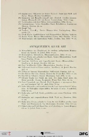 Antiquitäten aller Art (Nr. 164-197)