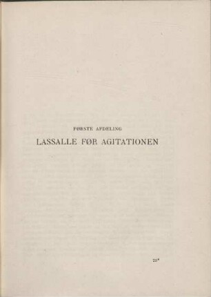 Lassalle før Agitationen