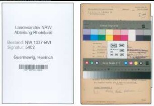 Entnazifizierung Heinrich Guennewig , geb. 10.02.1898 (Rechtsanwalt)