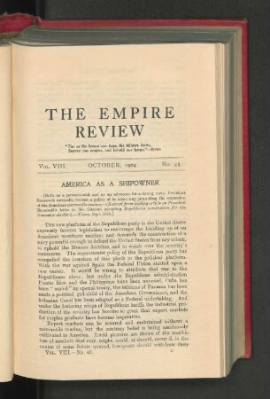 Vol. 8. October 1904. No. 45.