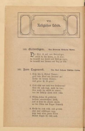 VII. Religiöses Leben