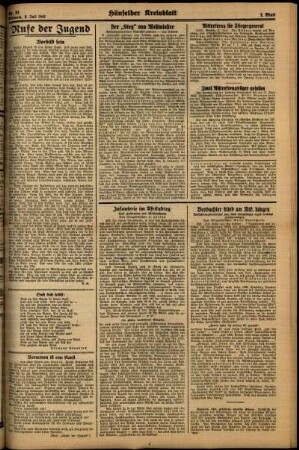 Zweite Ausgabe vom Mittwoch, den 08. Juli 1942.