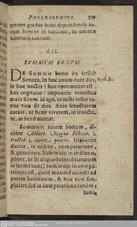 LII. Summum Bonum