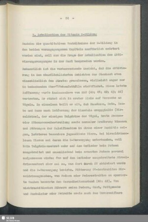 V. Lokalisation der Vitamin D-Bildung