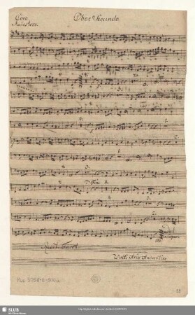 Oboe Secundo.