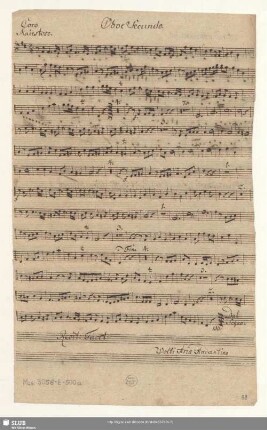 Oboe Secundo.