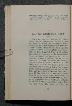 4. Was das Schlafzimmer erzählt