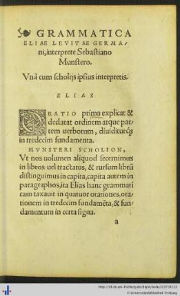 Oratio Prima.