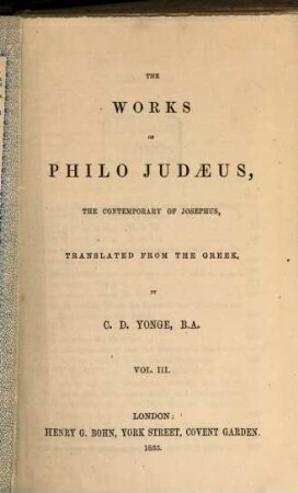 Works : Translated from the Greek by C. D. Yonge, 3