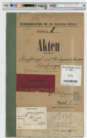 Flüchtlings- und Ausgewiesenen-Fürsorge. Nichtbeamte. Nebenstück: Bd. 92: Lettmann & Gen., Flüchtlings- und Ausgewiesenenfürsorge