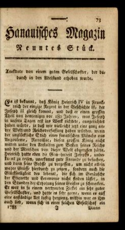 Neuntes Stück